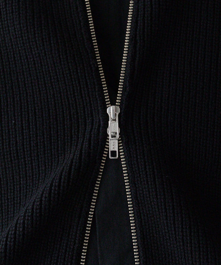 stein(シュタイン)の23AWコレクションOVERSIZED DRIVERS KNIT ZIP VESTのBLACK