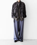 画像をギャラリービューアに読み込む, ANTHEM A-アンセムエーのWASHABLE WOOL NO-BRAINER PANTSのFOG PURPLE公式通販サイトsession福岡セレクトショップ
