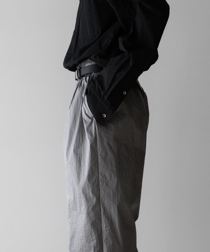 stein(シュタイン)の23AWコレクションWINDBREAKER EASY TROUSERSのSILVER 公式通販サイトsession福岡セレクトショップ