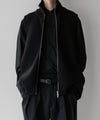【stein】OVERSIZED DRIVERS KNIT ZIP VEST - BLACK