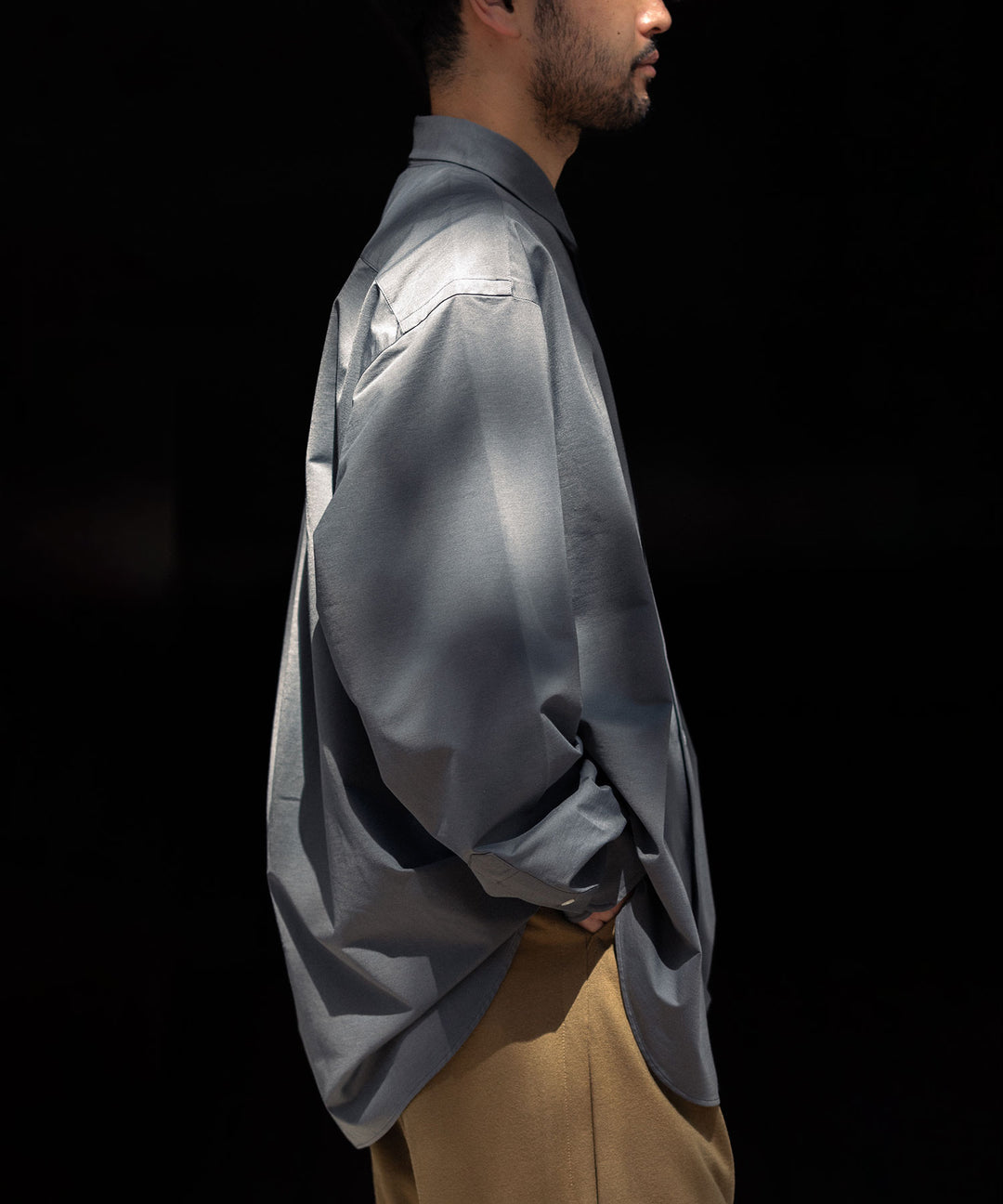 KANEMASA PHIL. カネマサフィル 23AW ROYAL OX DRESS JERSEY SHIRT - GRAY sessionセッション福岡セレクトショップ 公式通販サイト
