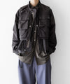 【ANTHEM A】DOCKING NYLON SHORT BLOUSON - GRAY