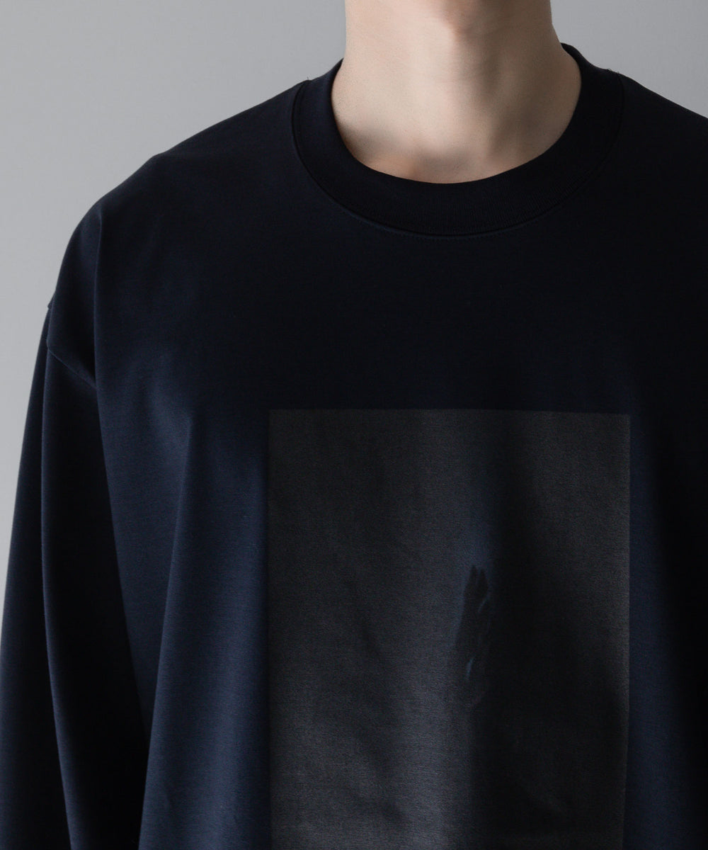 【stein】ssstein シュタインのOVERSIZED LONG SLEEVE TEE [ LINEAR ]のDARK NAVY　 公式通販サイトsession福岡セレクトショップ
