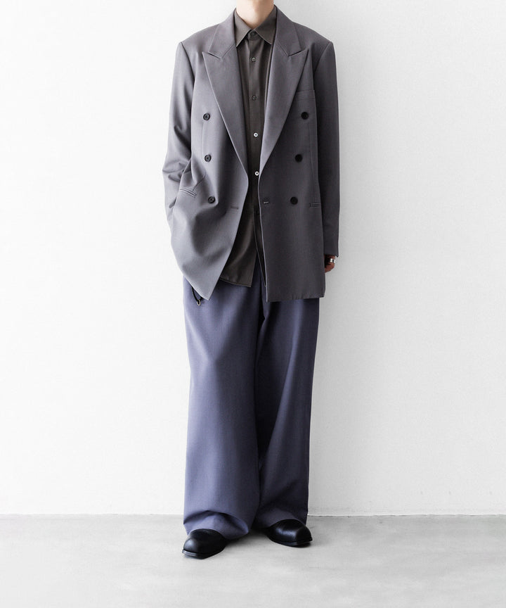 ANTHEM A-アンセムエーのWASHABLE WOOL NO-BRAINER PANTSのFOG PURPLE公式通販サイトsession福岡セレクトショップ