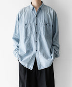 画像をギャラリービューアに読み込む, INTÉRIM - インテリムのSPOT BLEACH VINTAGE WASH BLUE SHUTTLE CHAMBRAY HYPER BIG US NAVY WORK SHIRT TYPE2のBLUEの公式通販サイトsession福岡セレクトショップ
