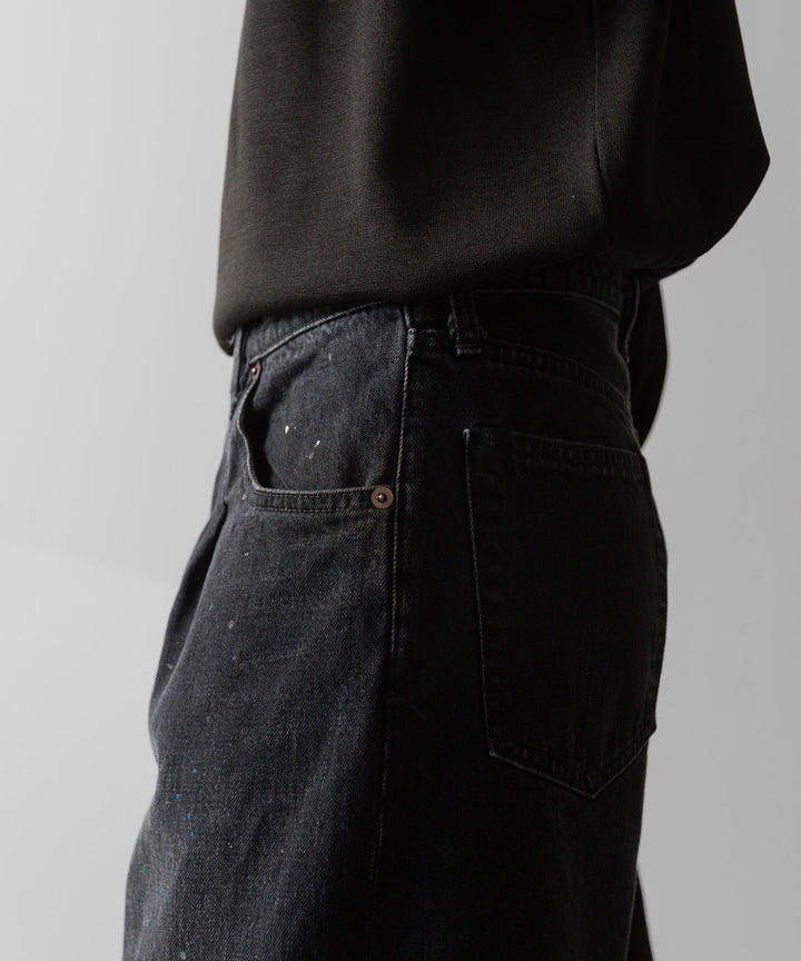ssstein(シュタイン)の24AWコレクション VINTAGE REPRODUCTION SPLASHED DENIM JEANS - BLACK 公式通販サイトsession福岡セレクトショップ