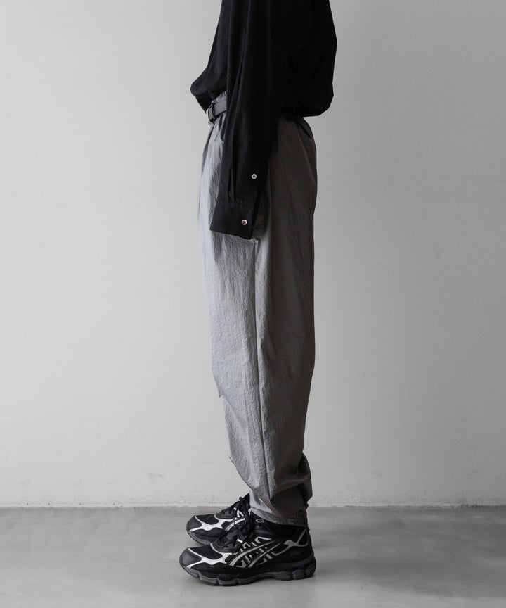 stein(シュタイン)の23AWコレクションWINDBREAKER EASY TROUSERSのSILVER 公式通販サイトsession福岡セレクトショップ