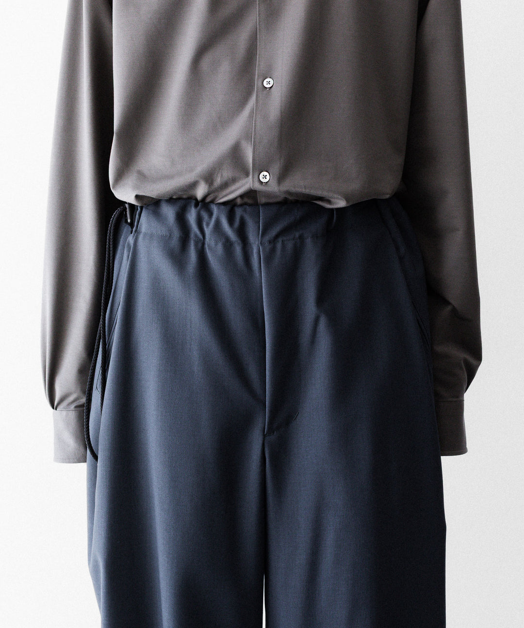 ANTHEM A アンセムエーのWASHABLE WOOL NO-BRAINER PANTSのFOG NAVY 公式通販サイトsession福岡セレクトショップ