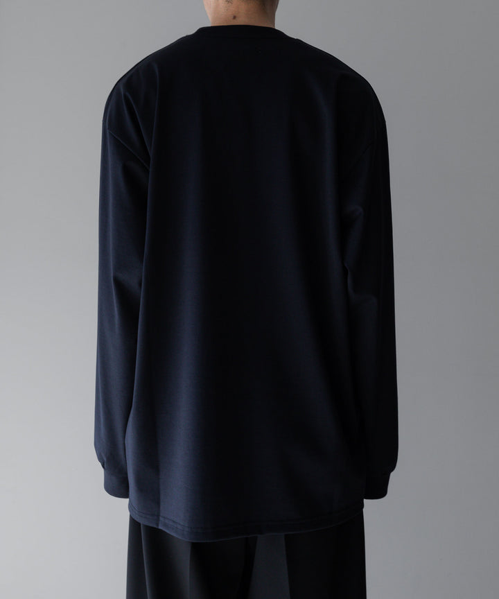 【stein】ssstein シュタインのOVERSIZED LONG SLEEVE TEE [ LINEAR ]のDARK NAVY　 公式通販サイトsession福岡セレクトショップ