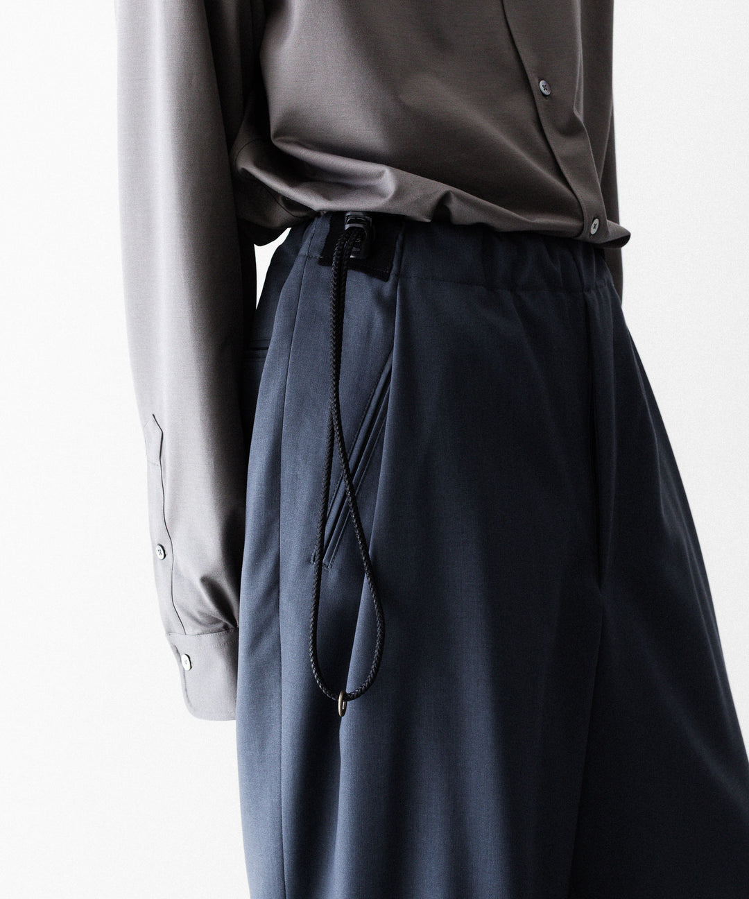 ANTHEM A アンセムエーのWASHABLE WOOL NO-BRAINER PANTSのFOG NAVY 公式通販サイトsession福岡セレクトショップ
