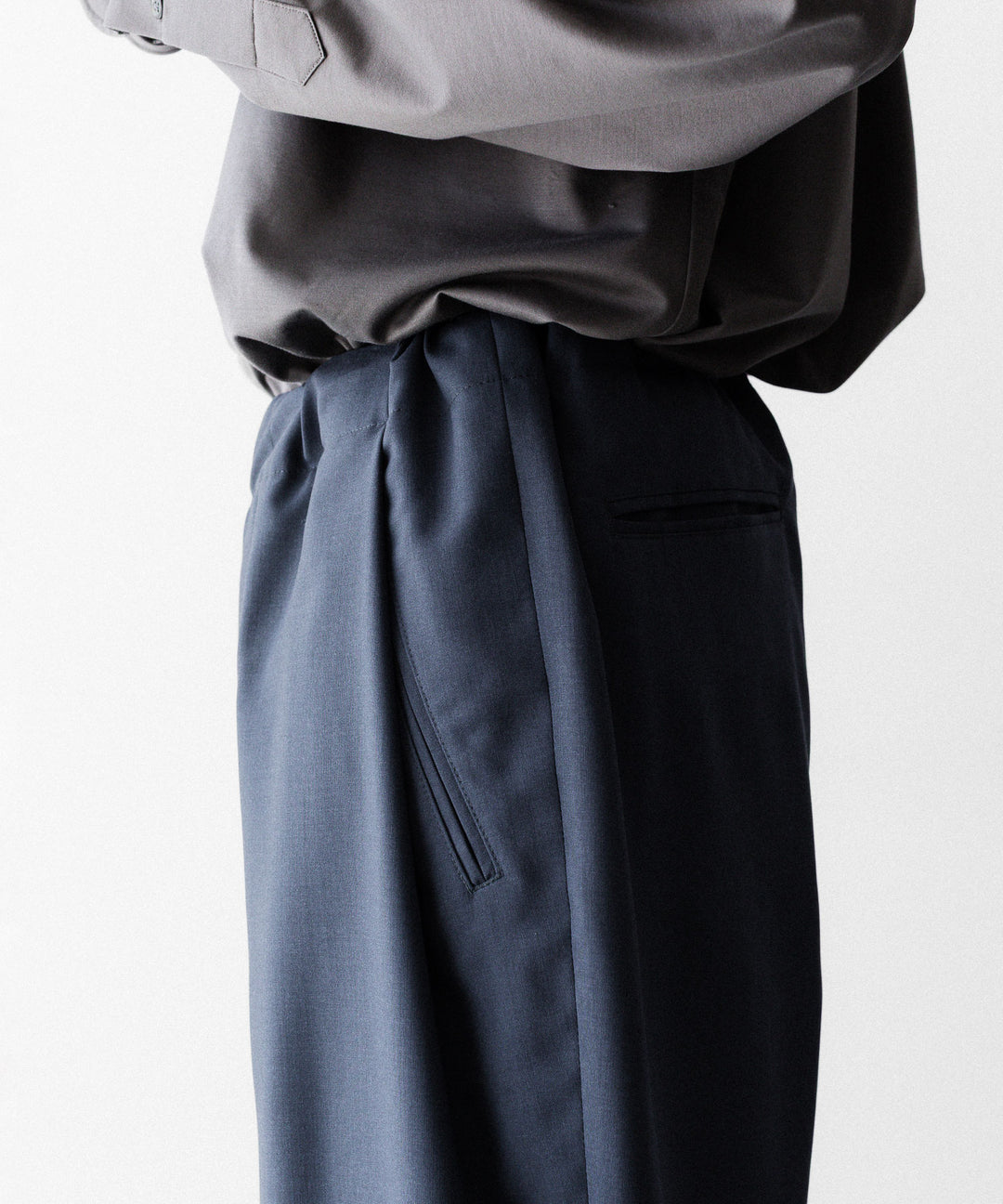 ANTHEM A アンセムエーのWASHABLE WOOL NO-BRAINER PANTSのFOG NAVY 公式通販サイトsession福岡セレクトショップ