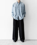 画像をギャラリービューアに読み込む, INTÉRIM - インテリムのSPOT BLEACH VINTAGE WASH BLUE SHUTTLE CHAMBRAY HYPER BIG US NAVY WORK SHIRT TYPE2のBLUEの公式通販サイトsession福岡セレクトショップ
