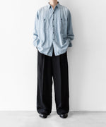 画像をギャラリービューアに読み込む, INTÉRIM - インテリムのSPOT BLEACH VINTAGE WASH BLUE SHUTTLE CHAMBRAY HYPER BIG US NAVY WORK SHIRT TYPE2のBLUEの公式通販サイトsession福岡セレクトショップ
