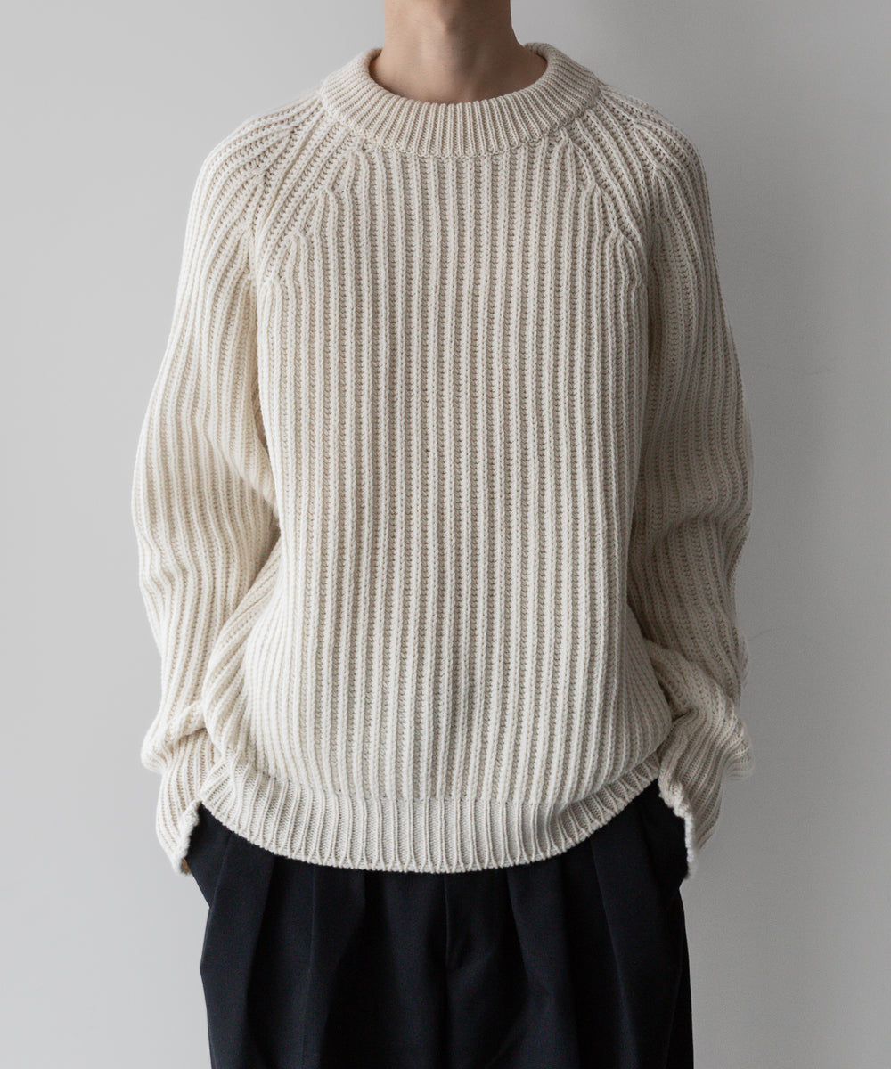 【INTÉRIM】インテリム 23AW 60s 3GG RAGLAN FISHERMAN SWEATER CREW - OFF sessionセッション福岡セレクトショップ 公式通販サイト
