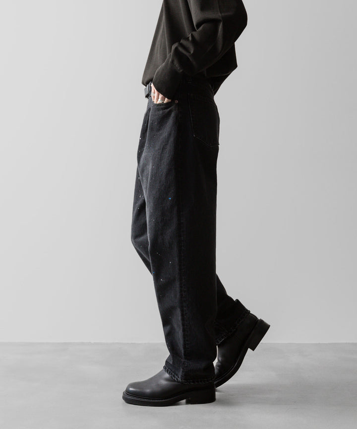 ssstein(シュタイン)の24AWコレクション VINTAGE REPRODUCTION SPLASHED DENIM JEANS - BLACK 公式通販サイトsession福岡セレクトショップ