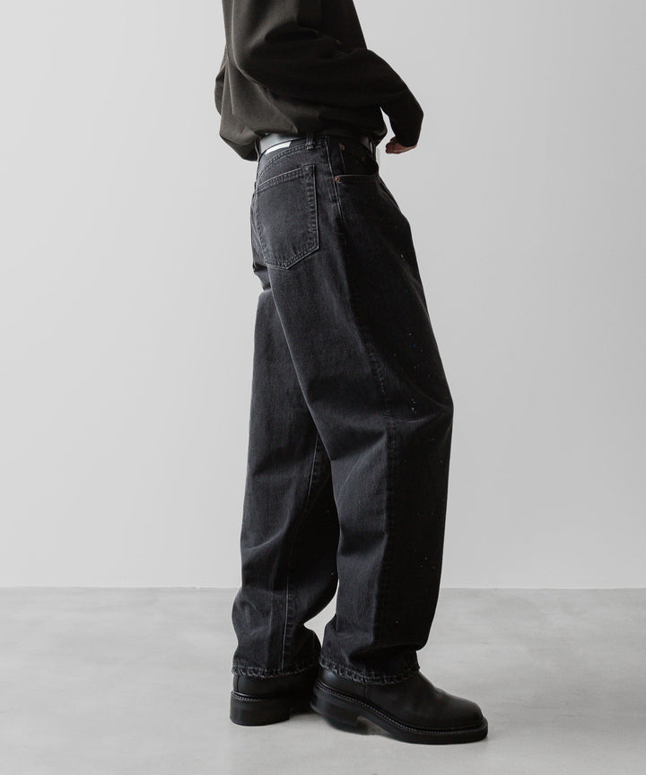ssstein(シュタイン)の24AWコレクション VINTAGE REPRODUCTION SPLASHED DENIM JEANS - BLACK 公式通販サイトsession福岡セレクトショップ