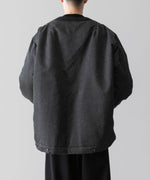 画像をギャラリービューアに読み込む,  ANTHEM Aアンセムエー のOVERSIZED COLLARLESS MILITARY BLOUSON - BLACKの公式通販サイトsession福岡セレクトショップ
