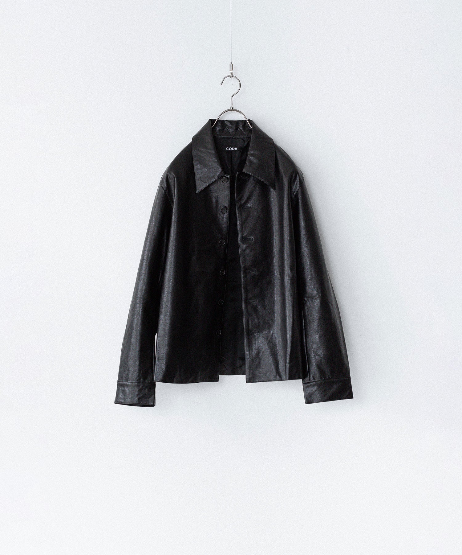 CODA コーダ BLACK SYNTHETIC LEATHER CUT OUT TIERED JACKETのBLACK 公式通販サイトsession福岡セレクトショップ