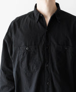 画像をギャラリービューアに読み込む, INTÉRIM - インテリムのBLACK SURFAR GARMENT DYE HYPER BIG MIL WORK SHIRT TYPE2のBLACK公式通販サイトsession福岡セレクトショップ
