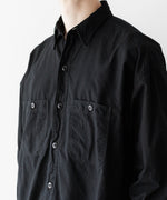 画像をギャラリービューアに読み込む, INTÉRIM - インテリムのBLACK SURFAR GARMENT DYE HYPER BIG MIL WORK SHIRT TYPE2のBLACK公式通販サイトsession福岡セレクトショップ
