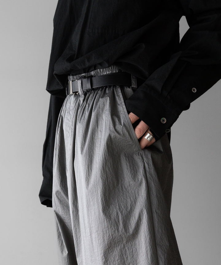 stein(シュタイン)の23AWコレクションWINDBREAKER EASY TROUSERSのSILVER 公式通販サイトsession福岡セレクトショップ