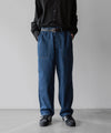 【INTÉRIM】VINTAGE WASHED NEP DENIM 40s US NAVY M-44 TROUSERS - V.NAVY