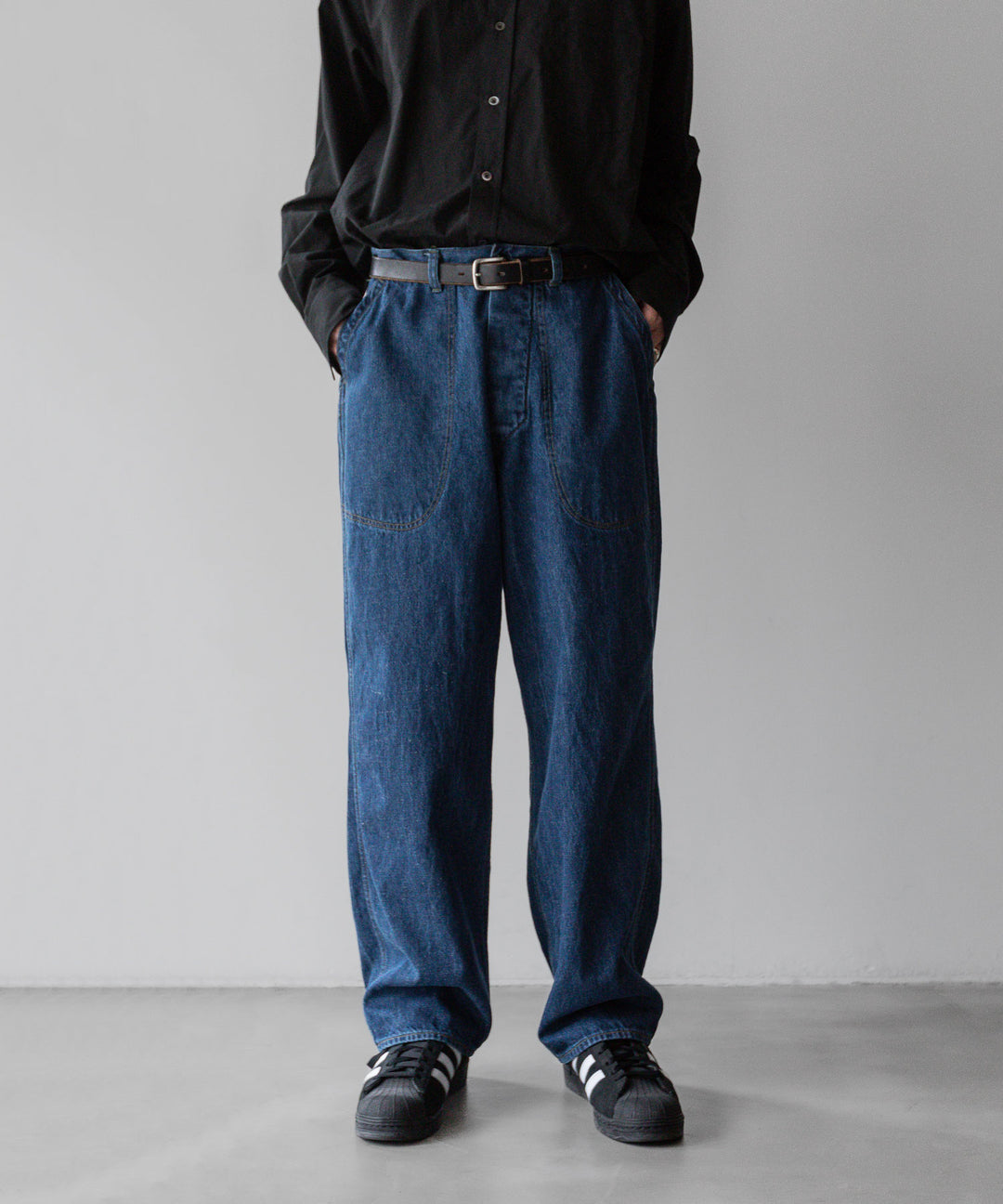 INTÉRIM - インテリムのVINTAGE WASHED NEP DENIM 40s US NAVY M-44 TROUSERSのV.NAVYINTÉRIM - インテリムのVINTAGE WASHED NEP DENIM 40s US NAVY M-44 TROUSERSのV.NAVY公式通販サイトsession福岡セレクトショップ