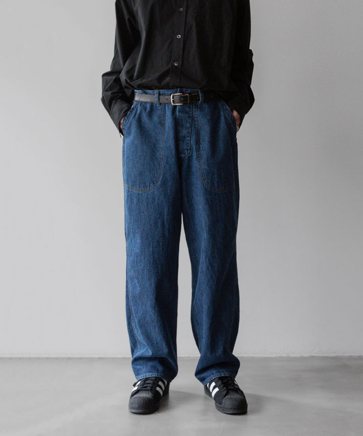 INTÉRIM - インテリムのVINTAGE WASHED NEP DENIM 40s US NAVY M-44 TROUSERSのV.NAVYINTÉRIM - インテリムのVINTAGE WASHED NEP DENIM 40s US NAVY M-44 TROUSERSのV.NAVY公式通販サイトsession福岡セレクトショップ