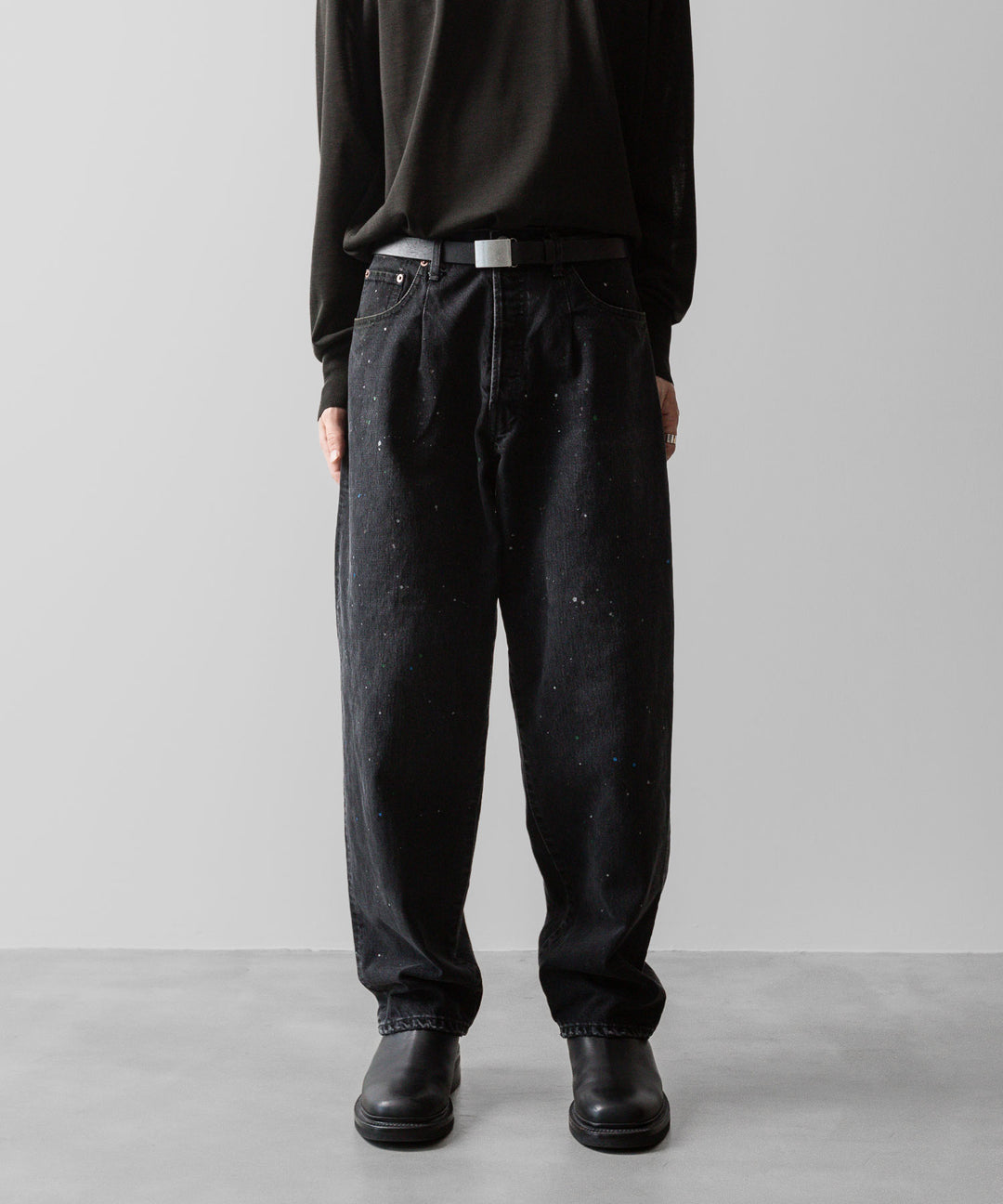 ssstein(シュタイン)の24AWコレクション VINTAGE REPRODUCTION SPLASHED DENIM JEANS - BLACK 公式通販サイトsession福岡セレクトショップ