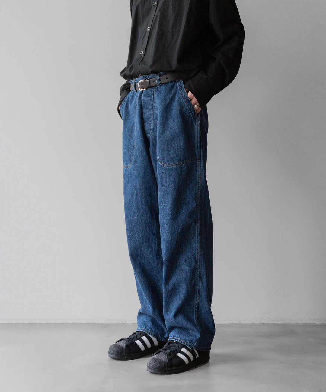 INTÉRIM - インテリムのVINTAGE WASHED NEP DENIM 40s US NAVY M-44 TROUSERSのV.NAVY公式通販サイトsession福岡セレクトショップ