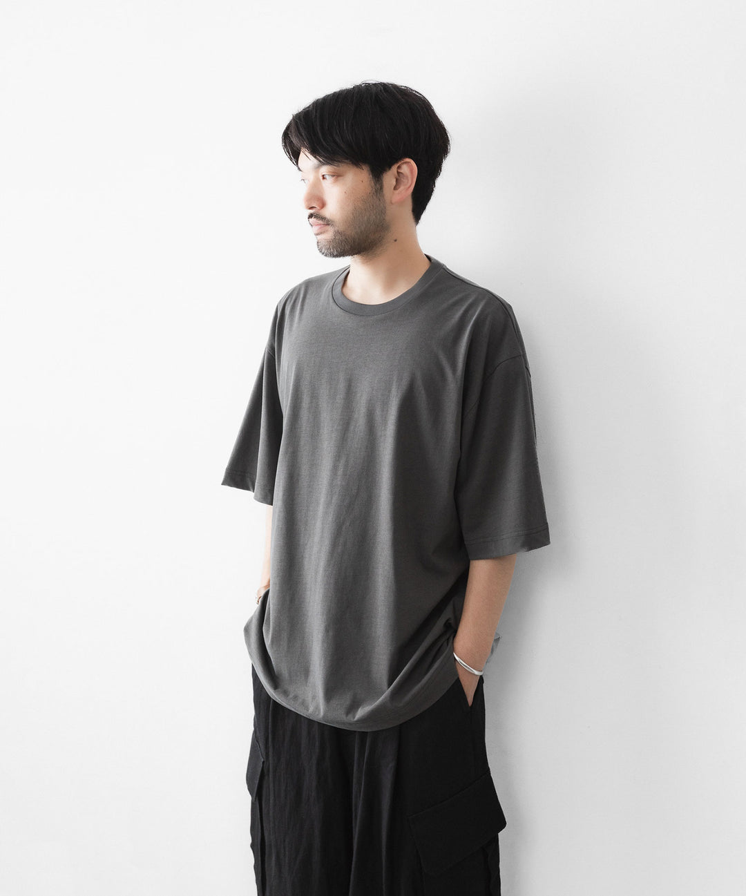 KANEMASA PHIL. カネマサフィルの36G HIGH TWIST SS TEEのCHARCOAL 公式通販サイトsession福岡セレクトショップ