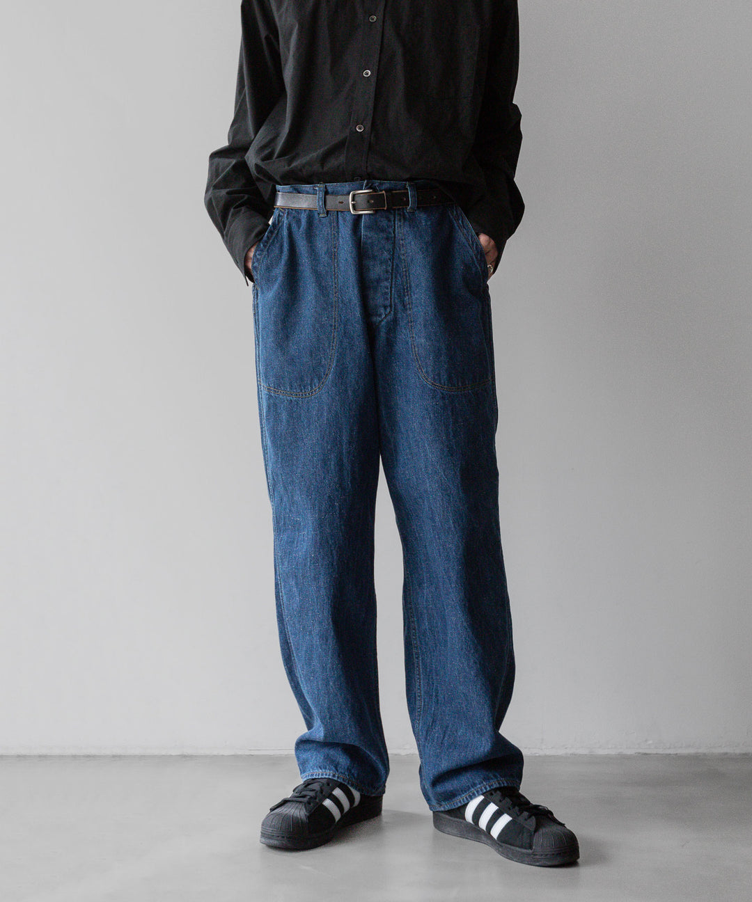 INTÉRIM - インテリムのVINTAGE WASHED NEP DENIM 40s US NAVY M-44 TROUSERSのV.NAVY公式通販サイトsession福岡セレクトショップ