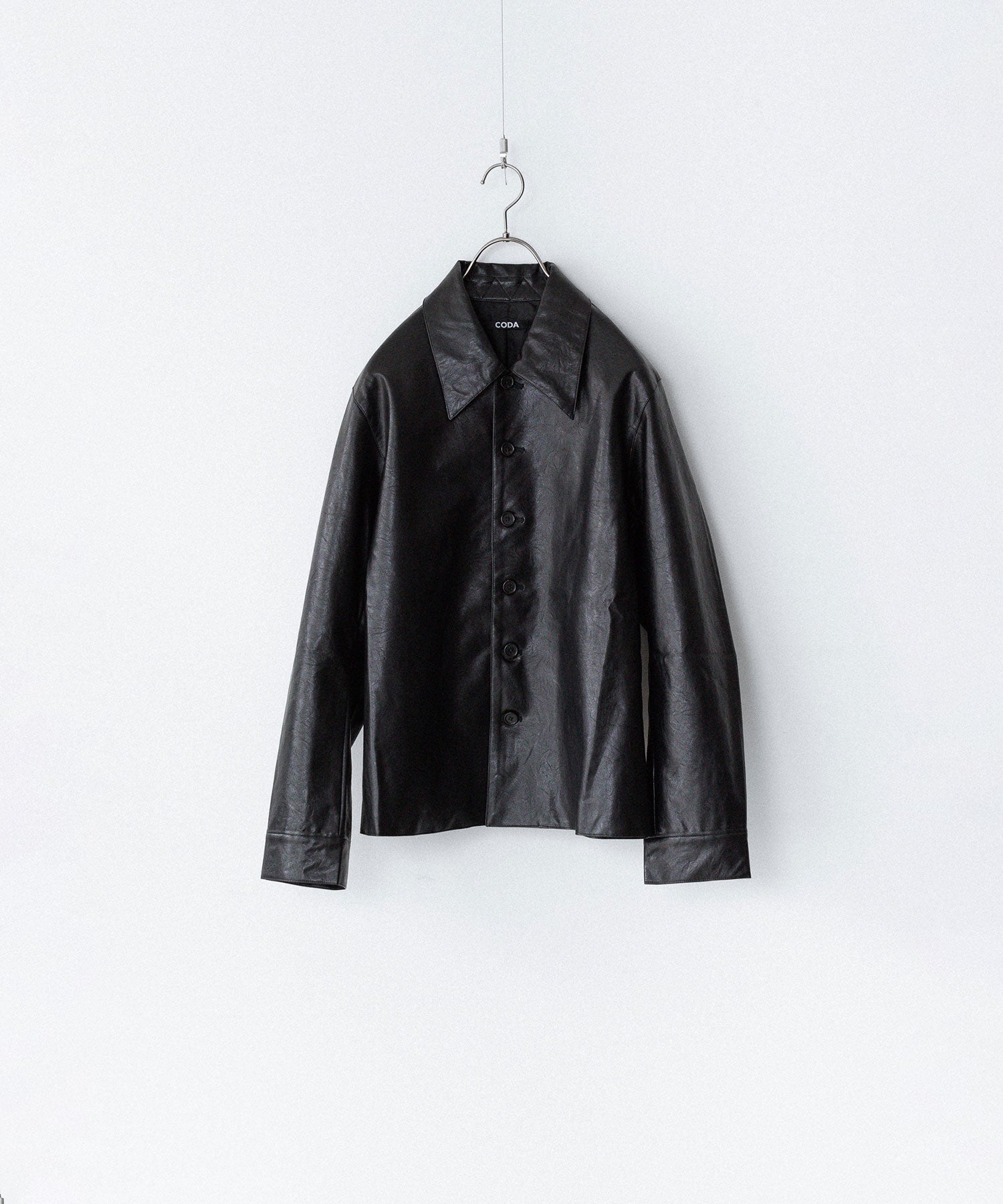 CODA コーダ BLACK SYNTHETIC LEATHER CUT OUT TIERED JACKETのBLACK 公式通販サイトsession福岡セレクトショップ
