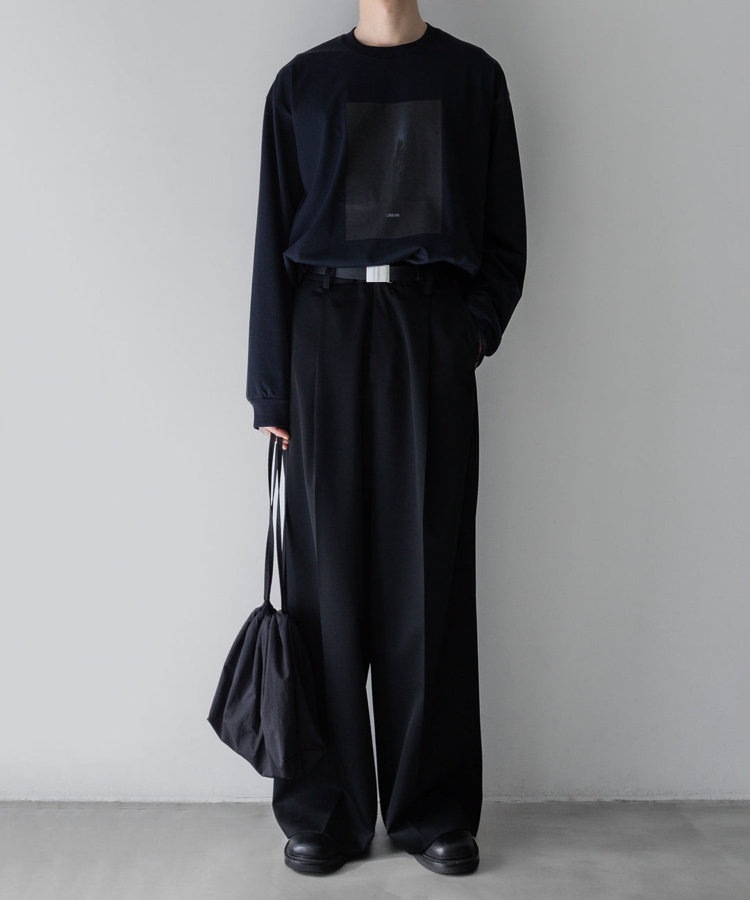 【stein】ssstein シュタインのOVERSIZED LONG SLEEVE TEE [ LINEAR ]のDARK NAVY　 公式通販サイトsession福岡セレクトショップ