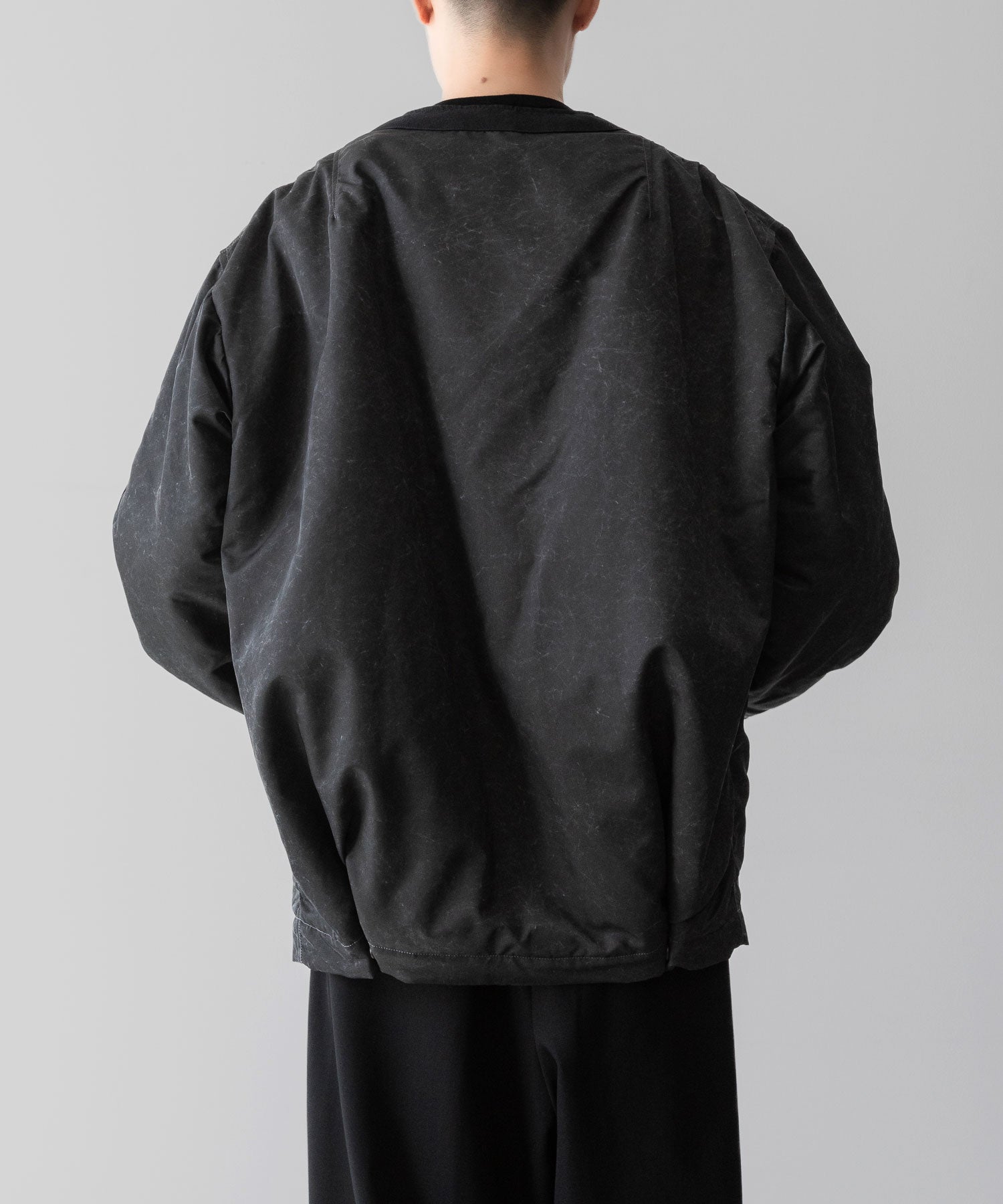  ANTHEM Aアンセムエー のOVERSIZED COLLARLESS MILITARY BLOUSON - BLACKの公式通販サイトsession福岡セレクトショップ