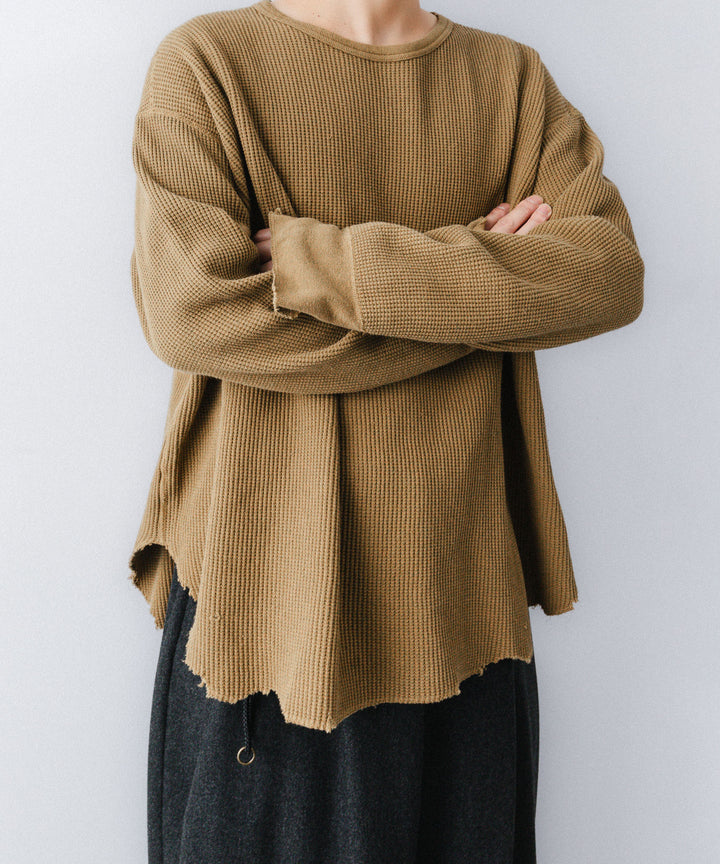 【concause】 WAFFLE SHIRT - CAMEL