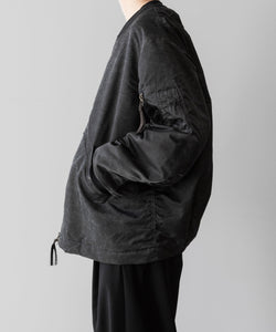  ANTHEM Aアンセムエー のOVERSIZED COLLARLESS MILITARY BLOUSON - BLACKの公式通販サイトsession福岡セレクトショップ