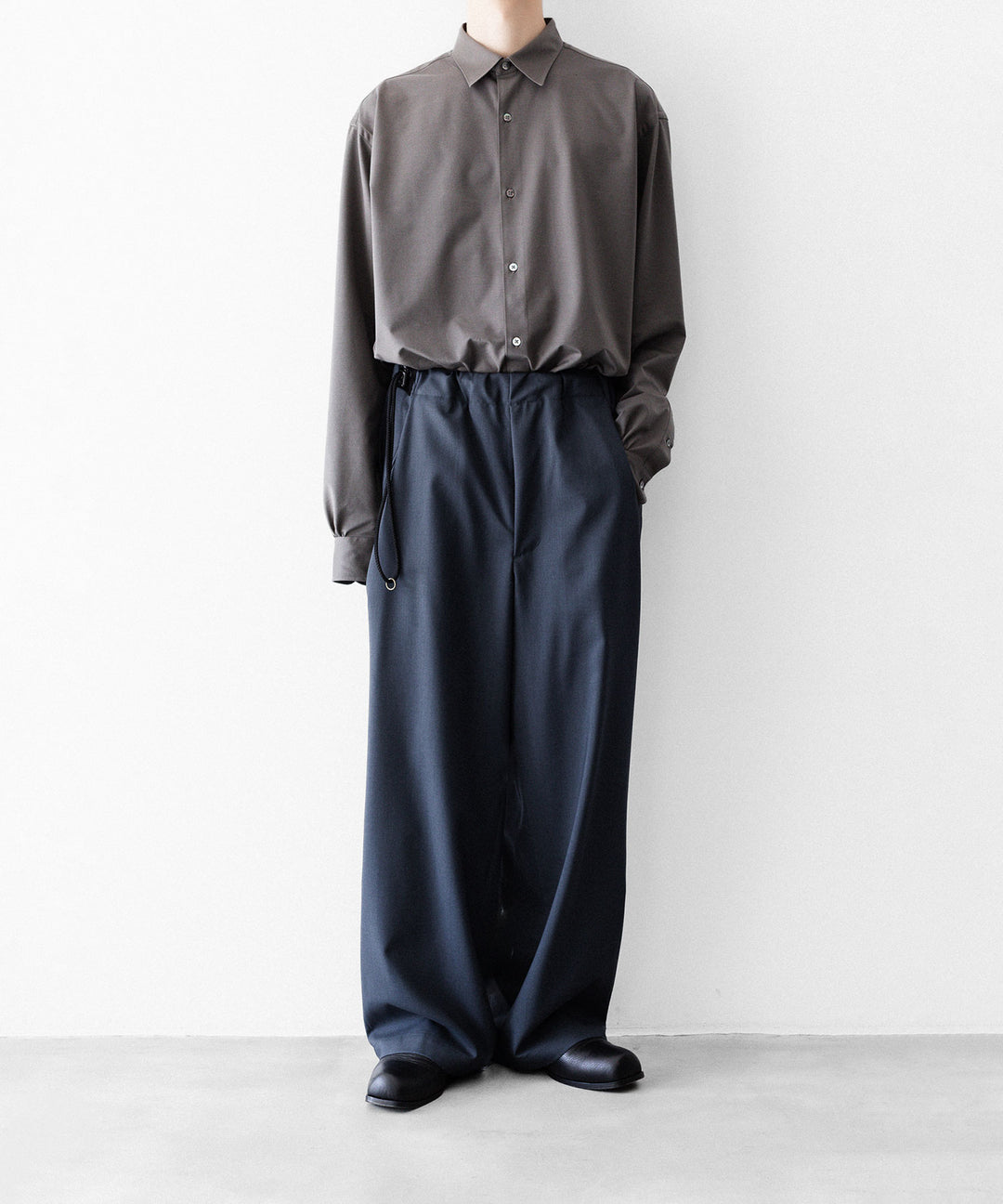 ANTHEM A アンセムエーのWASHABLE WOOL NO-BRAINER PANTSのFOG NAVY 公式通販サイトsession福岡セレクトショップ
