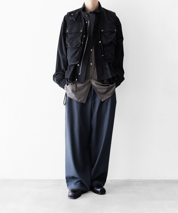 ANTHEM A アンセムエーのWASHABLE WOOL NO-BRAINER PANTSのFOG NAVY 公式通販サイトsession福岡セレクトショップ
