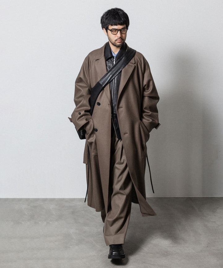 ssstein(シュタイン)の24AWコレクション EASY WIDE TROUSERS (2/72梳毛フラノ) - DARK BEIGE 公式通販サイトsession福岡セレクトショップ