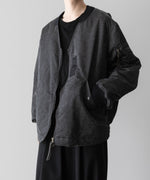 画像をギャラリービューアに読み込む,  ANTHEM Aアンセムエー のOVERSIZED COLLARLESS MILITARY BLOUSON - BLACKの公式通販サイトsession福岡セレクトショップ
