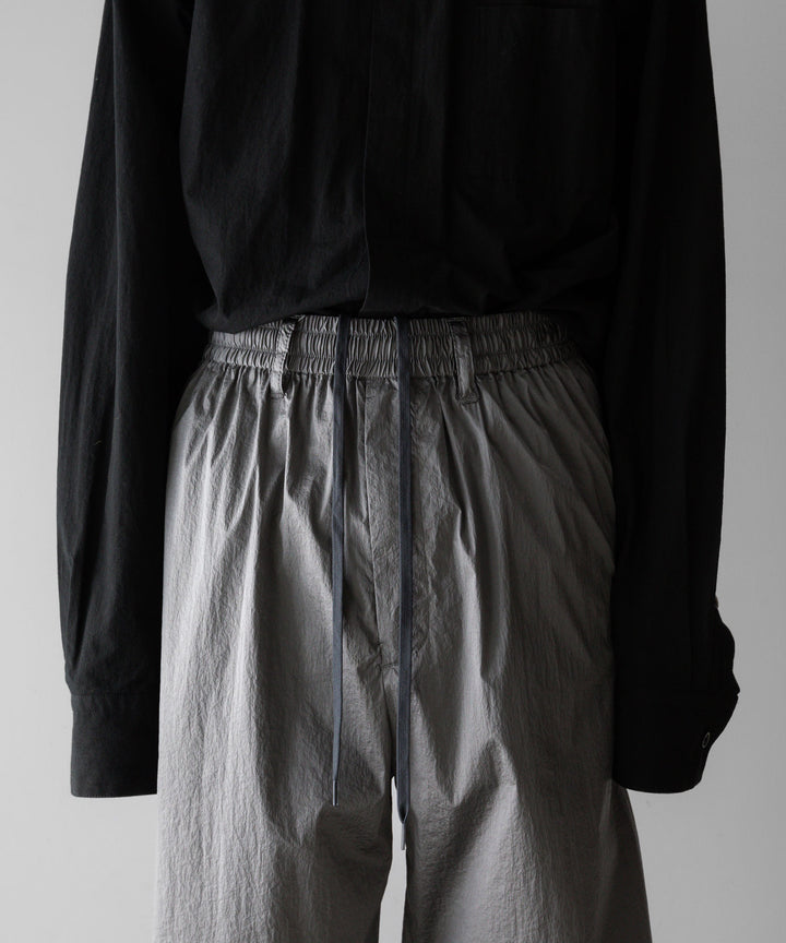 stein(シュタイン)の23AWコレクションWINDBREAKER EASY TROUSERSのSILVER 公式通販サイトsession福岡セレクトショップ