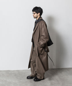 ssstein(シュタイン)の24AWコレクション EASY WIDE TROUSERS (2/72梳毛フラノ) - DARK BEIGE 公式通販サイトsession福岡セレクトショップ