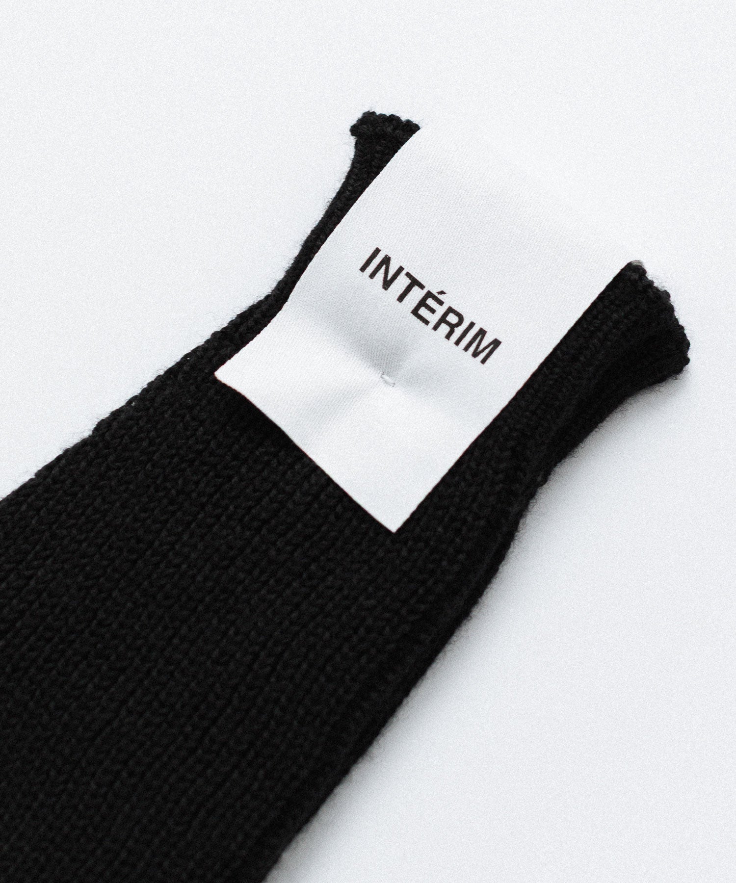 INTÉRIM インテリムのWOOL SILK CASHMERE DEAD STOCK YARN FINGERLESS GLOVESのBLACK 公式通販サイトsession福岡セレクトショップ