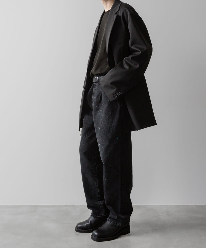 ssstein(シュタイン)の24AWコレクション VINTAGE REPRODUCTION SPLASHED DENIM JEANS - BLACK 公式通販サイトsession福岡セレクトショップ