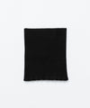 【INTÉRIM】   WOOL SILK CASHMERE DEAD STOCK YARN NECK WARMER - BLACK