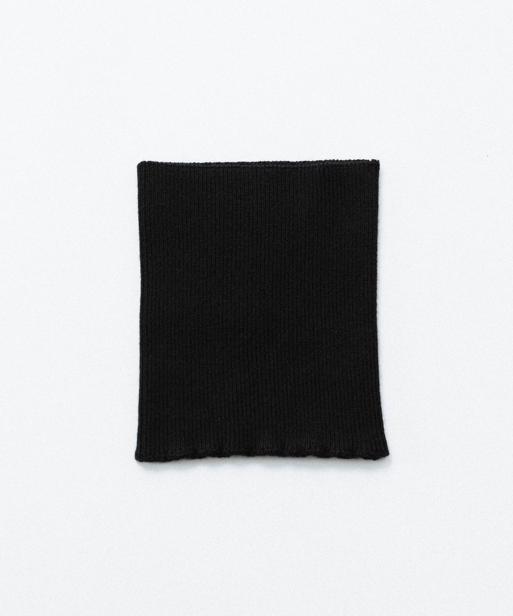 INTÉRIM インテリムのWOOL SILK CASHMERE DEAD STOCK YARN NECK WARMERSのBLACK 公式通販サイトsession福岡セレクトショップ