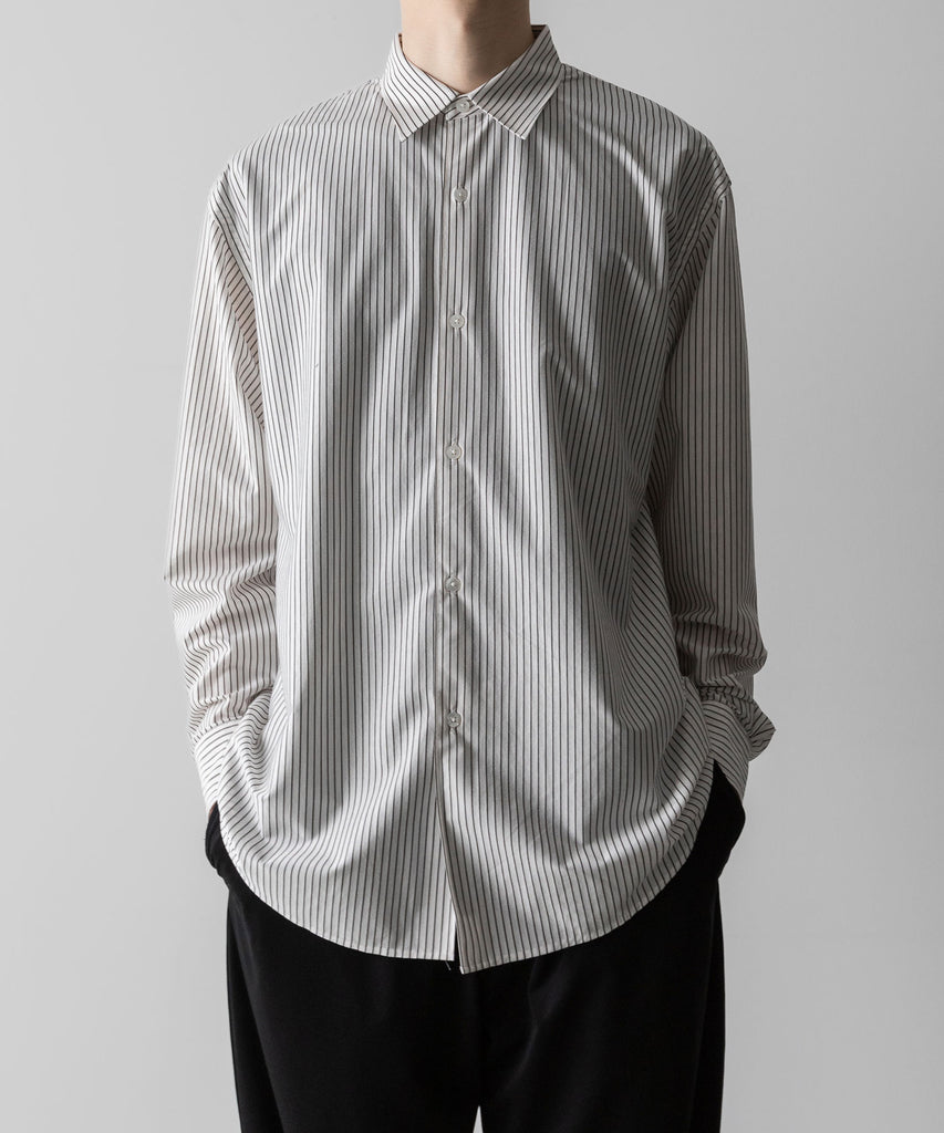 KANEMASA PHIL.】46G MODEST STRIPE L/S SHIRT - PS BLACK | 公式通販