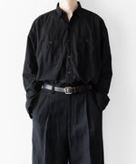 画像をギャラリービューアに読み込む, INTÉRIM - インテリムのBLACK SURFAR GARMENT DYE HYPER BIG MIL WORK SHIRT TYPE2のBLACK公式通販サイトsession福岡セレクトショップ

