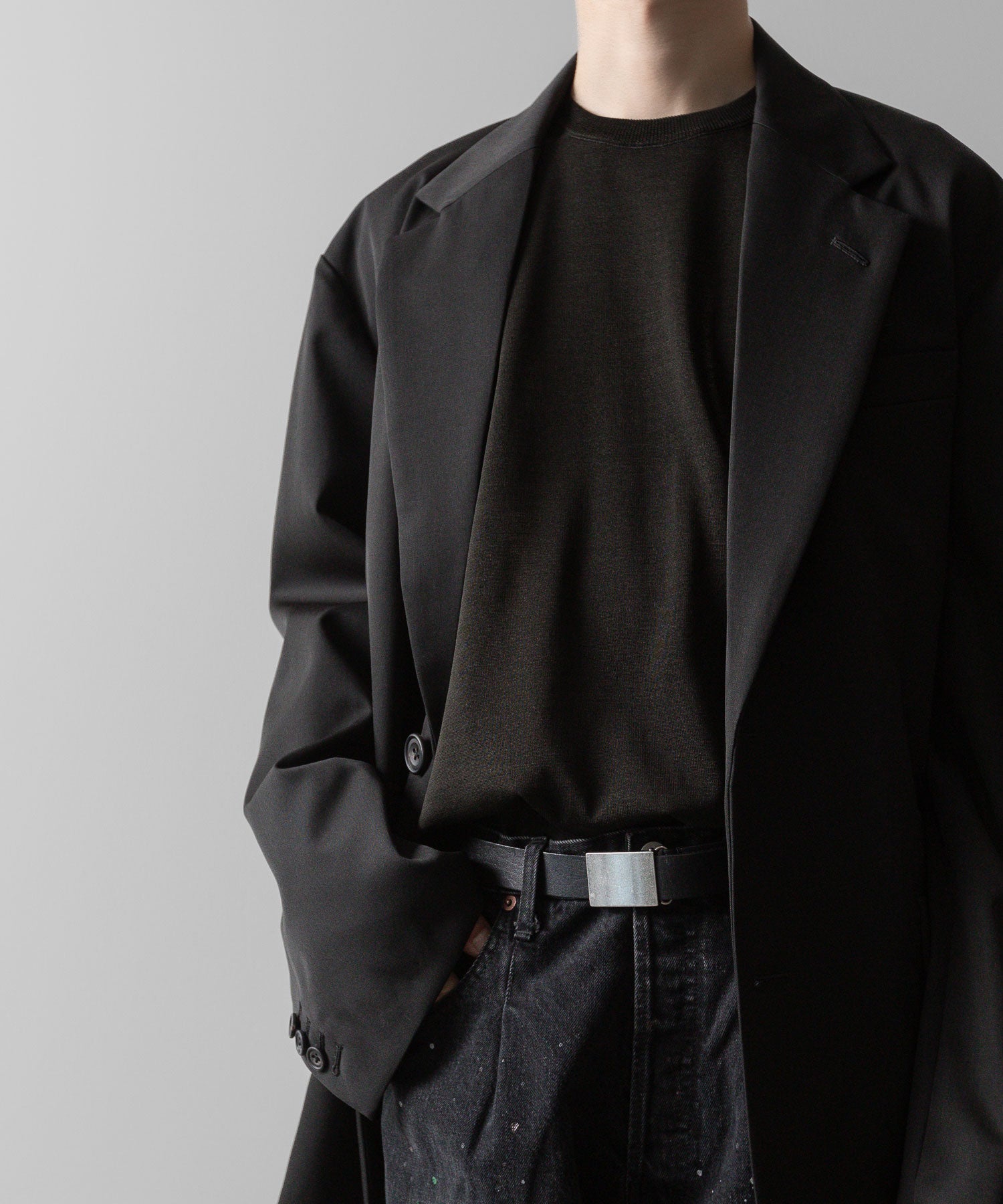 ssstein(シュタイン)の24AWコレクション OVERSIZED SINGLE BREASTED LONG JACKET - DARK CHARCOAL 公式通販サイトsession福岡セレクトショップ